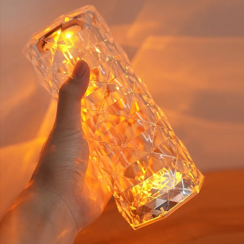 Luminária de Cristal em LED 16 Cores Projetor - Casa e Magia