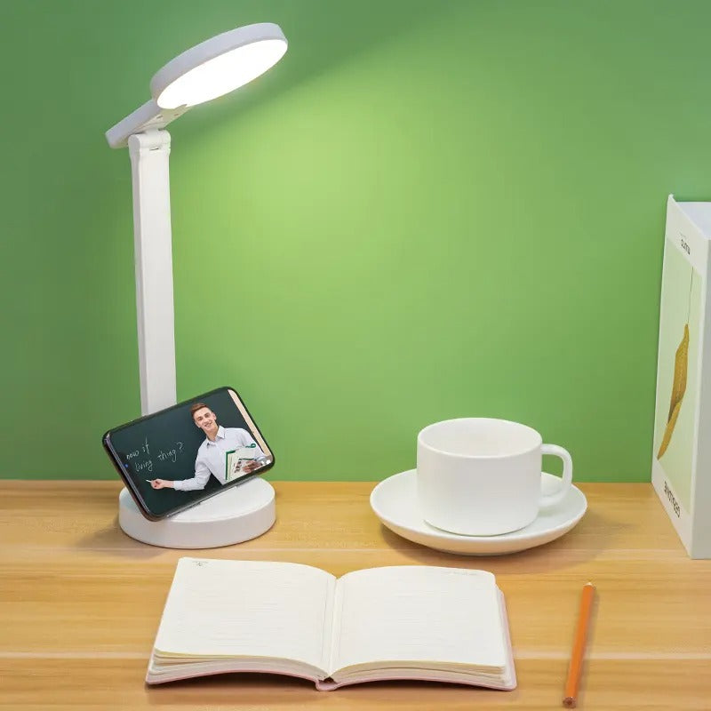 Luminária de Mesa para Estudo LED Recarregável - Casa e Magia