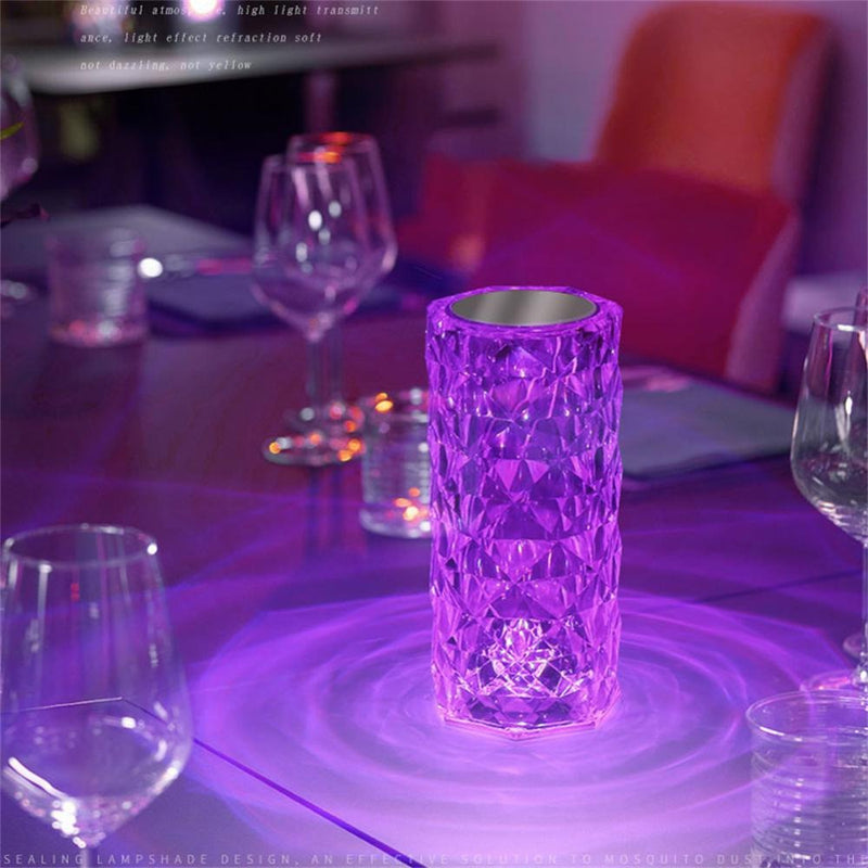 Luminária de Cristal em LED 16 Cores Projetor - Casa e Magia